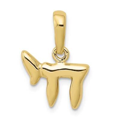 Chai Pendant 10k Gold 10K527, MPN: 10K527,