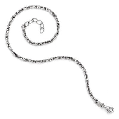 Leslie&#39;s Fancy Chain Anklet 10.5 Inch - Sterling Silver HB-QLF515-10.5, MPN: QLF515-10.5, 886774962…