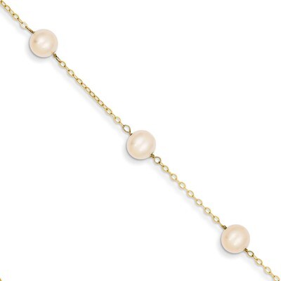 9 inch Cultured Pearl Anklet 9 Inch 14k Gold ANK144-9, MPN: ANK144-9, 886774086545