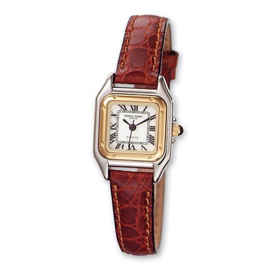Ladies Charles Hubert Leather Band White Dial Retro 24mm Watch XWA861, MPN: XWA861, 811233013565