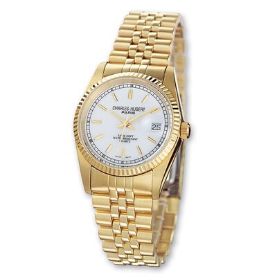 Mens Charles Hubert IP-plated Off-white Dial Watch XWA981, MPN: XWA981, 811233012674