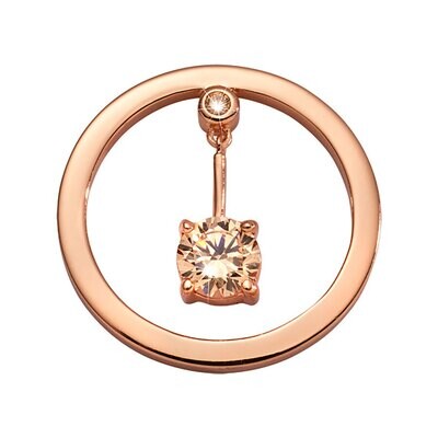 Nikki Lissoni Peace Of Heart Coin Rose Gold Plated 23mm Coin C1702RGS, MPN: C1702RGS, 8719075308684