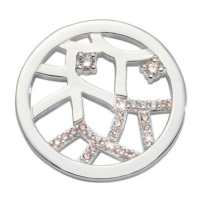 Nikki Lissoni Back To My Roots Coin Silver Plated 23mm Coin C1677SS, MPN: C1677SS, 8719075308400