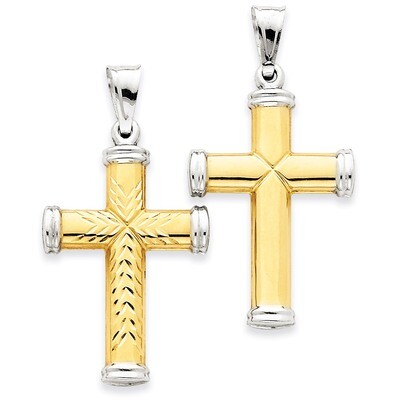 Reversible Cross 14k Two-Tone Gold K3639, MPN: K3639, 883957901770