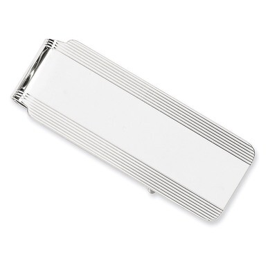 Money clip 14k White Gold MC128, MPN: MC128, 883957027371