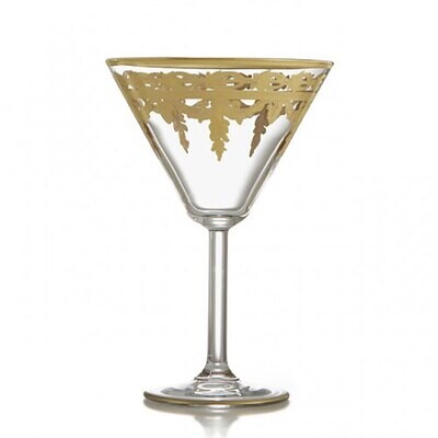 Arte Italica Vetro Gold Martini Glass VG2311