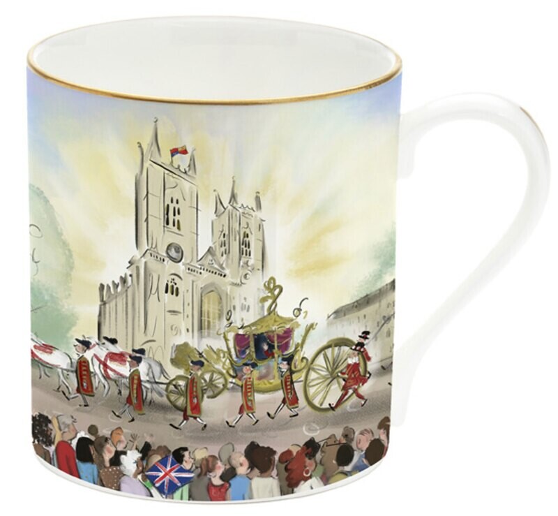 Halcyon Days TR Coronation at Westminster Abbey Mug BCCWA01MGG, MPN: BCCWA01MGG,