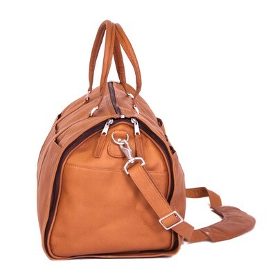 Tan Convertible Leather Duffle GM12753, MPN: GM12753,