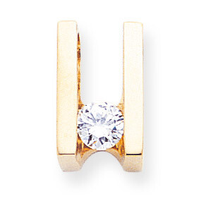 Holds 5.25mm Stone, Slide Mounting 14k Gold XS225, MPN: XS225,