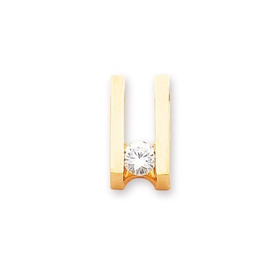 Holds 6mm Stone, Slide Mounting 14k Gold XS224, MPN: XS224,