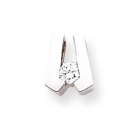 Holds 3.75mm Stone, Slide Mounting 14k White Gold XSW64, MPN: XSW64,