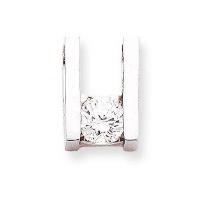Holds 7.5mm Stone, Slide Mounting 14k White Gold XSW62, MPN: XSW62,