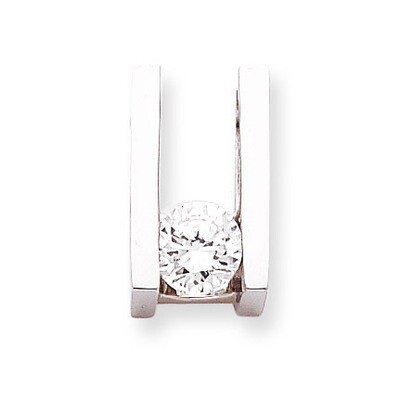 Holds 7.5mm Stone, Slide Mounting 14k White Gold XSW63, MPN: XSW63,