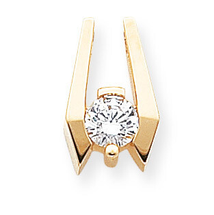 Holds 6.5mm Stone, Chain Slide Mounting 14k Gold XS657, MPN: XS657, 196904084403