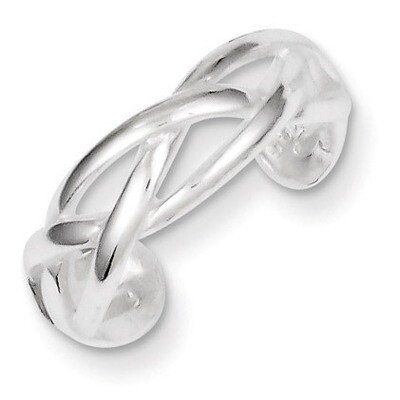 Woven Toe Ring Sterling Silver QR1940, MPN: QR1940, 883957184708