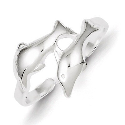 Dolphin Toe Ring Sterling Silver QR1943, MPN: QR1943, 883957184739