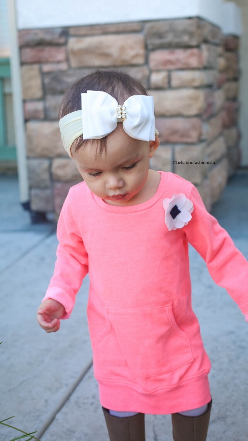 IVORY Big Bow Headband Baby Ivory Headband Newborn Headband Baby Bow Headband Photo Prop Big Bow Headband Ivory Baby Headband 907