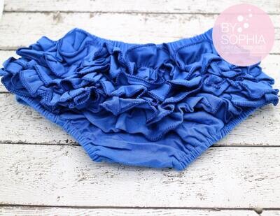 Baby Cotton Bloomers Royal Blue Ruffle Baby Bloomer Royal Baby Bloomers Royal Blue Diaper Cover Baby Bloomers Baby Diaper Covers 2221
