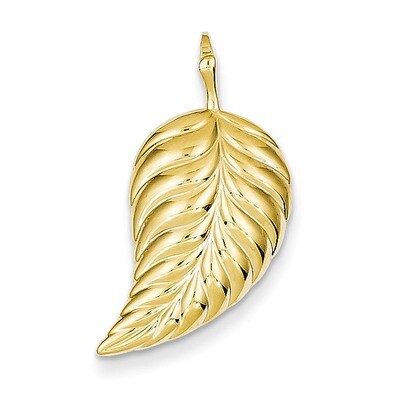 Leaf Chain Slide 14k Gold Polished C4036, MPN: C4036, 191101178849