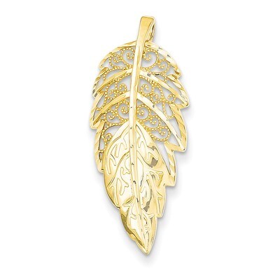 Diamond Cut Leaf Chain Slide 14k Gold C4494, MPN: C4494, 886774617428