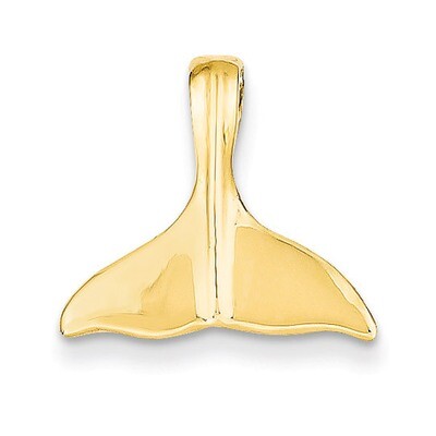 3-D Polished Whale Tail Slide 14k Gold D2, MPN: D2, 886774079165