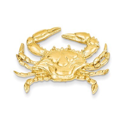 Blue Crab Slide 14k Gold D2851, MPN: D2851, 637218049172