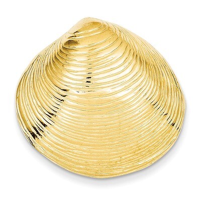 Clam Shell Slide 14k Gold D2863, MPN: D2863, 637218115624
