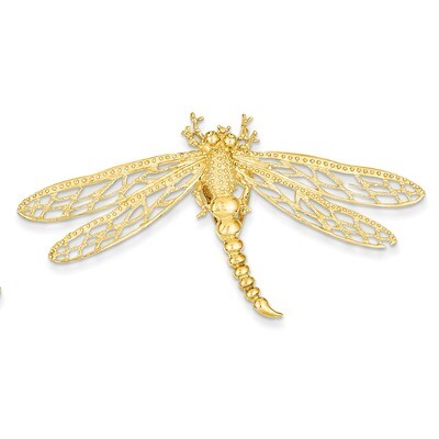 Cut-out Dragonfly Slide 14k Gold D2882, MPN: D2882, 637218059683