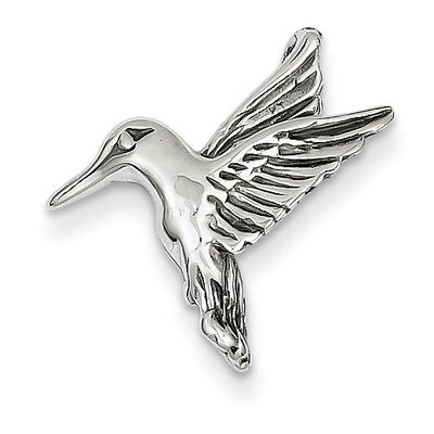 Polished Open-Backed Hummingbird Chain Slide 14k White Gold K1030, MPN: K1030, 883957865669