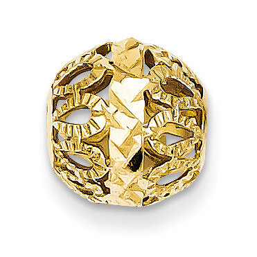 14k Diamond-cut Gold Ball Chain Slide SL135, MPN: SL135, 883957443355