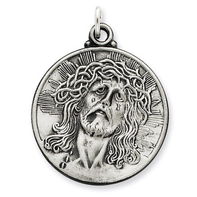 Ecce Homo Medal Antiqued Sterling Silver QC3444, MPN: QC3444, 191101181597