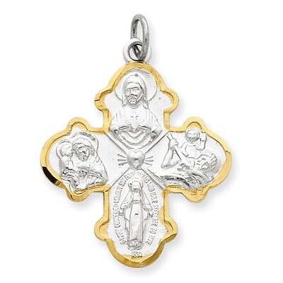 4-way Medal Sterling Silver QC3463, MPN: QC3463, 886774107776