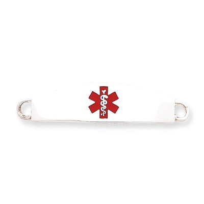Medical ID Plate Sterling Silver XSM11, MPN: XSM11, 883957272771