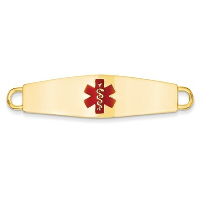Medical Jewelry ID Plate 14k Gold XM37, MPN: XM37, 883957133102