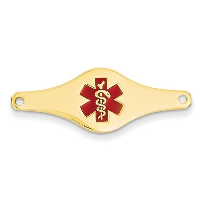 Medical Jewelry ID Plate 14k Gold XM400, MPN: XM400, 883957139395