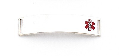 Medical ID Plate Sterling Silver XSM65, MPN: XSM65, 883957274799