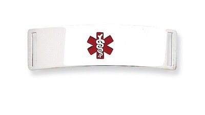 Medical ID Plate Sterling Silver XSM72, MPN: XSM72, 883957274935