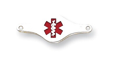 Medical ID Plate Sterling Silver XSM73, MPN: XSM73, 883957274959