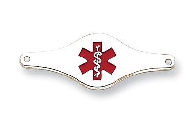 Medical ID Plate Sterling Silver XSM74, MPN: XSM74, 883957274973