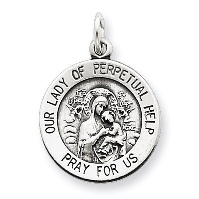 Our Lady of Perpetual Help Medal Sterling Silver QC3513, MPN: QC3513, 191101181801