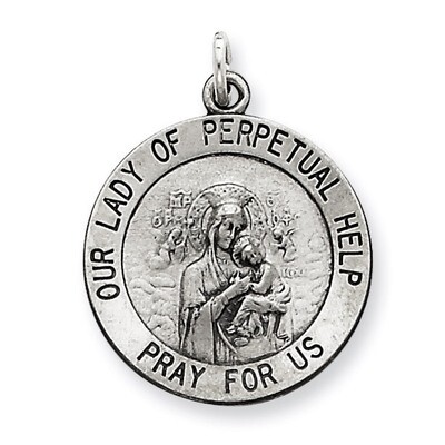 Our Lady of Perpetual Help Medal Sterling Silver QC3514, MPN: QC3514, 883957495774