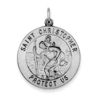 Saint Christopher Medal Sterling Silver QC3523, MPN: QC3523, 886774583297
