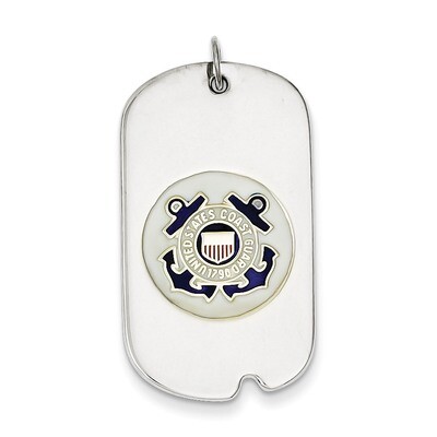 US Coast Guard Dog Tag Sterling Silver XSM134, MPN: XSM134, 883957273020