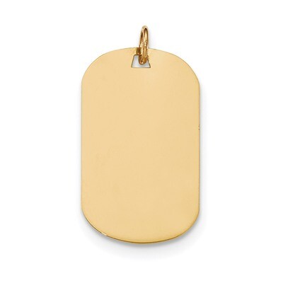 0.009 Gauge Engravable Dog Tag Disc Charm 14k Gold Plain XM554/09, MPN: XM554/09, 191101456428