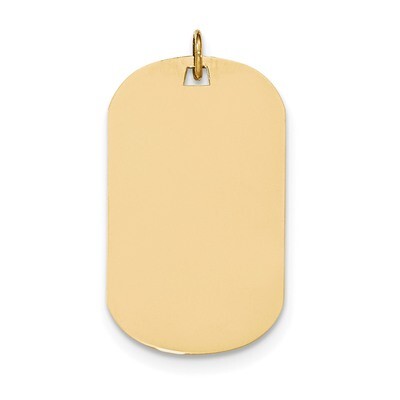 0.035 Gauge Engravable Dog Tag Disc Charm 14k Gold Plain XM558/35, MPN: XM558/35, 191101457876