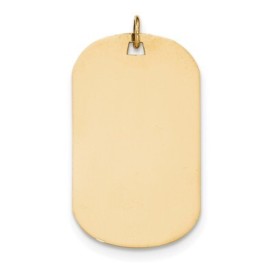 0.035 Gauge Engravable Dog Tag Disc Charm 14k Gold Plain XM559/35, MPN: XM559/35, 191101457883
