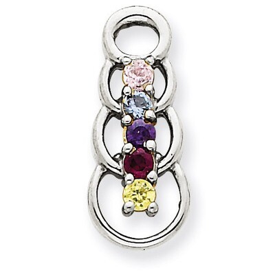 5 Birthstones Family Pendant 14k White Gold XMPW51/5, MPN: XMPW51/5, 883957417318