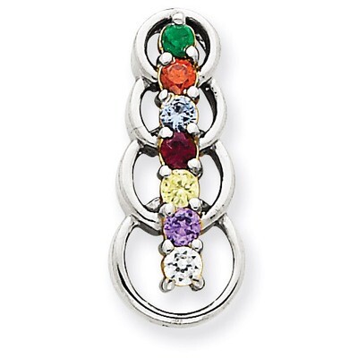 7 Birthstones Family Pendant 14k White Gold XMPW51/7, MPN: XMPW51/7, 883957474199