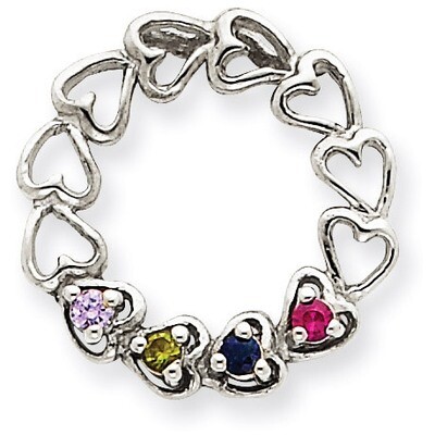 4 Birthstones Family Pendant 14k White Gold XMPW53/4, MPN: XMPW53/4, 883957447964