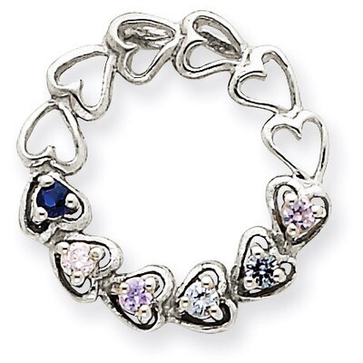6 Birthstones Family Pendant 14k White Gold XMPW53/6, MPN: XMPW53/6, 883957379500